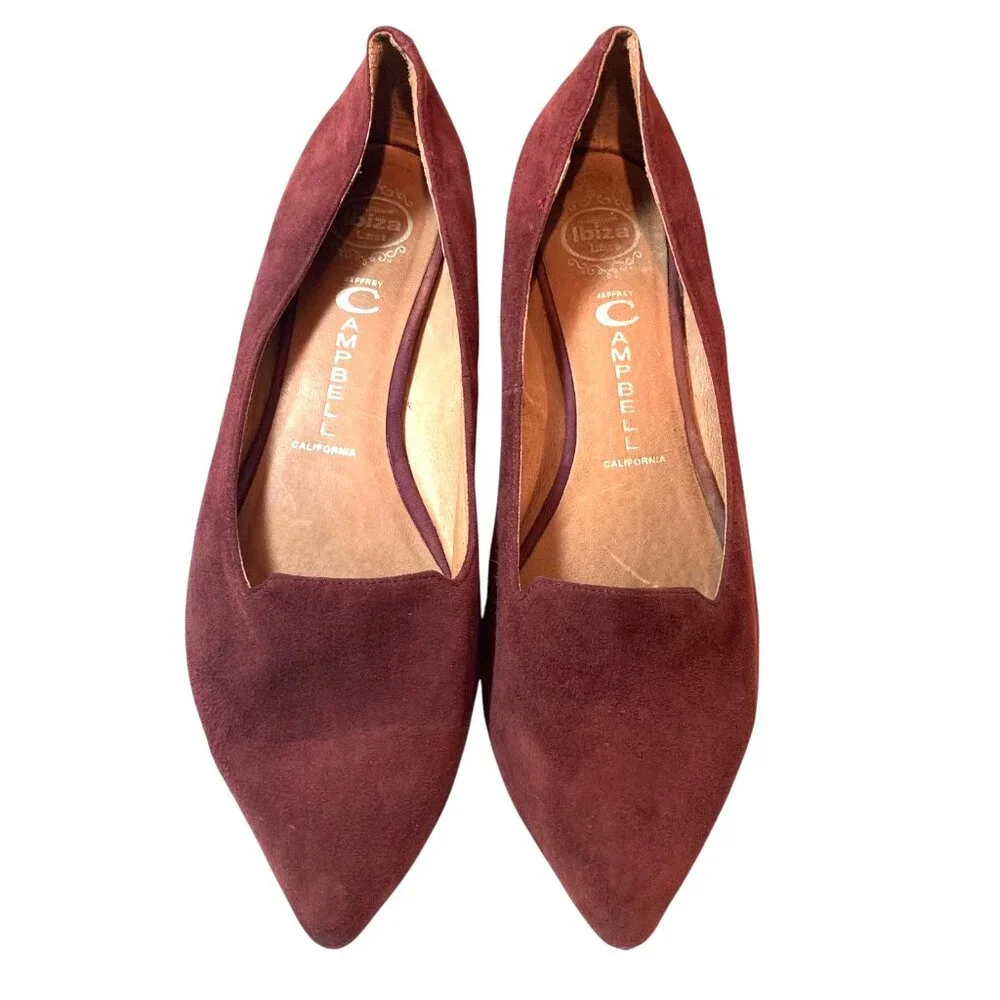 Jeffrey Campbell Ibiza Havana Last Sonnet Suede Skimmer‎ Flats
